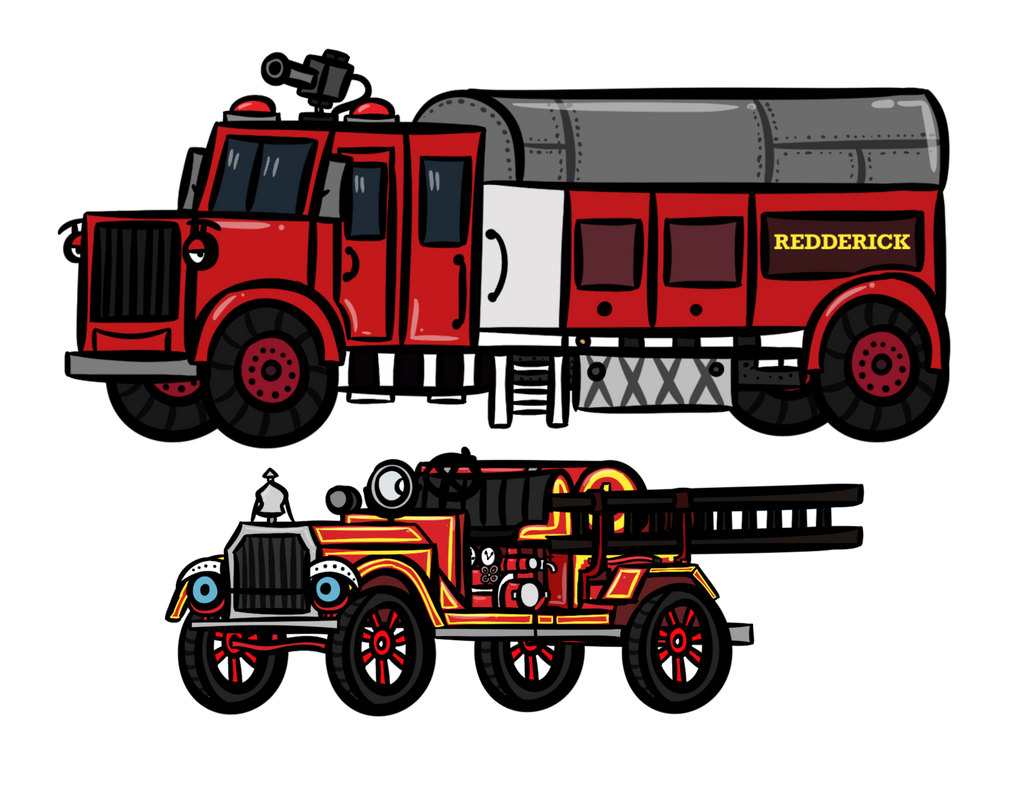 Redderick and Ol Waylon: The Fire Trucks. by peakanimations2022 on ...