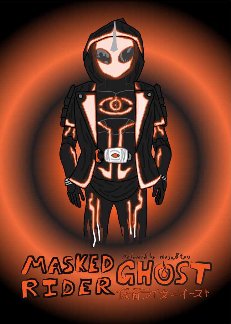 Phantom Rider Masked Masked Rider Ghost - American Adaption Poster by CosmicCyclone on ...