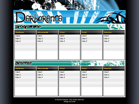 Website Derborence Blue