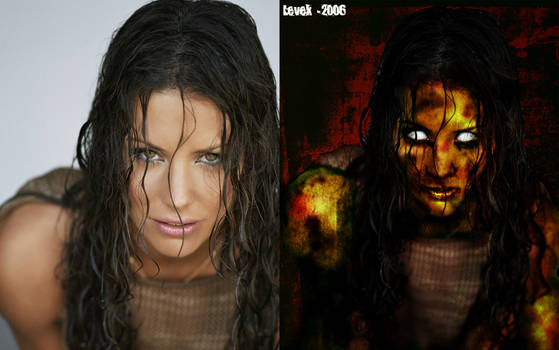 Evangeline Lilly zombified