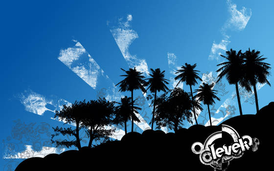 wallpaper tropical Blue