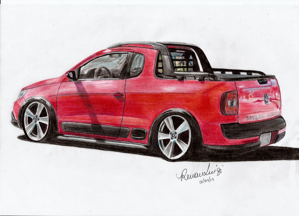 VW Saveiro Cross Draw by RenanLuigi on DeviantArt