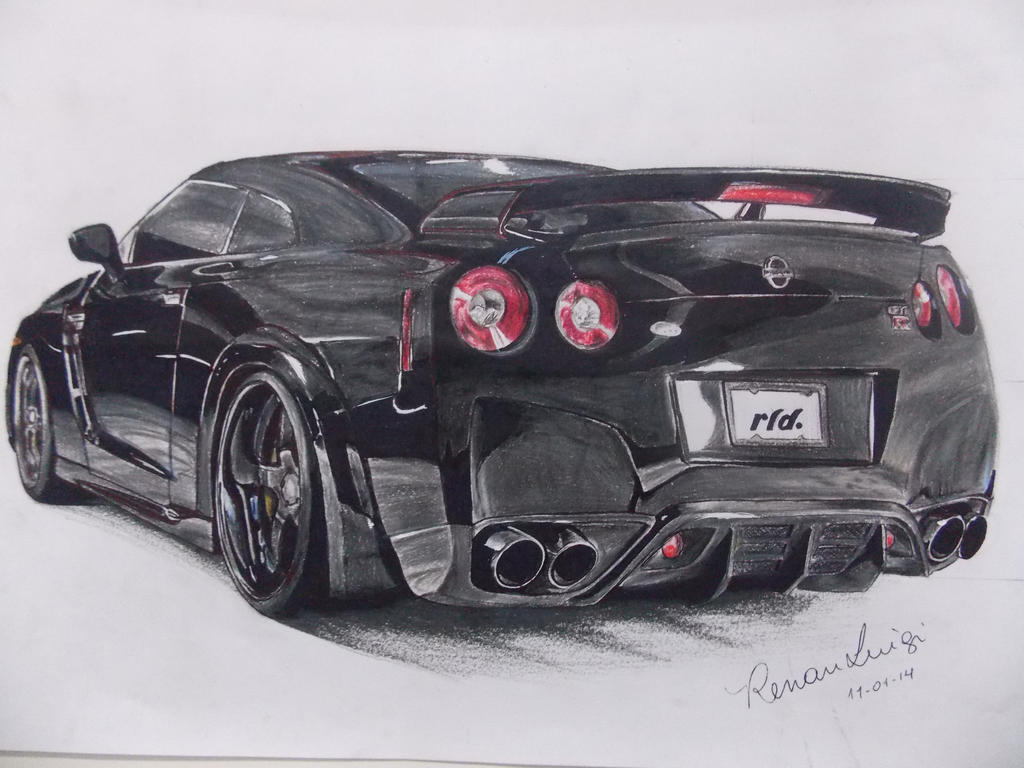 Nissan GT-R Draw - Desenho by RenanLuigi on DeviantArt