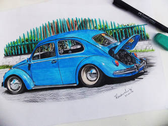 VW Fusca Draw - Desenho