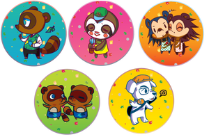 Animal Crossing Buttons