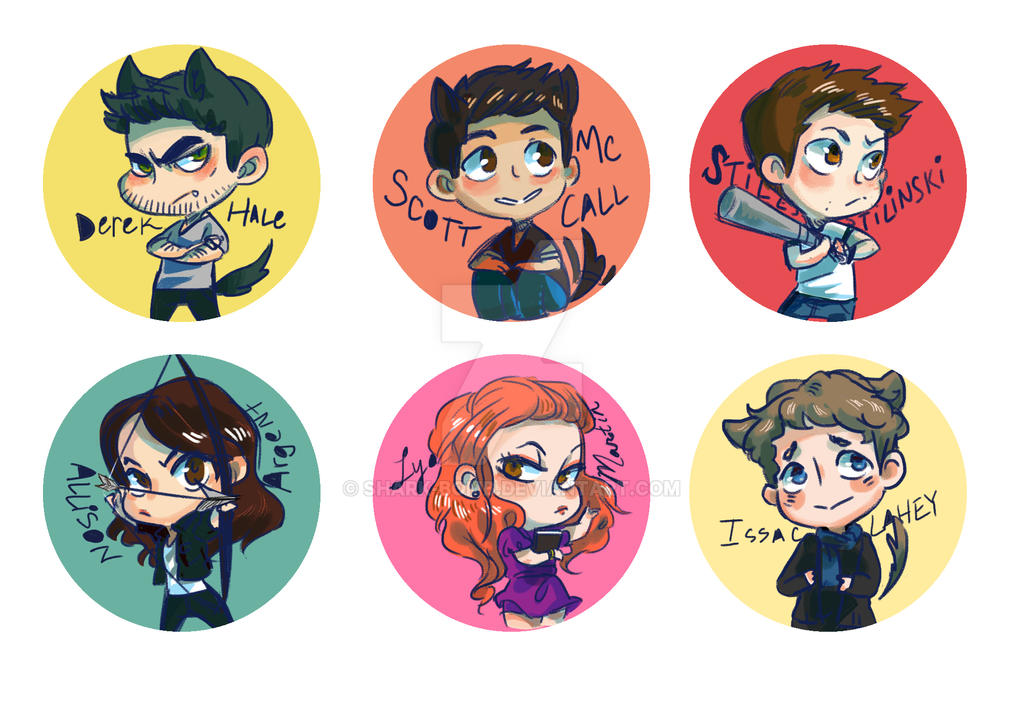 Teen Wolf Buttons