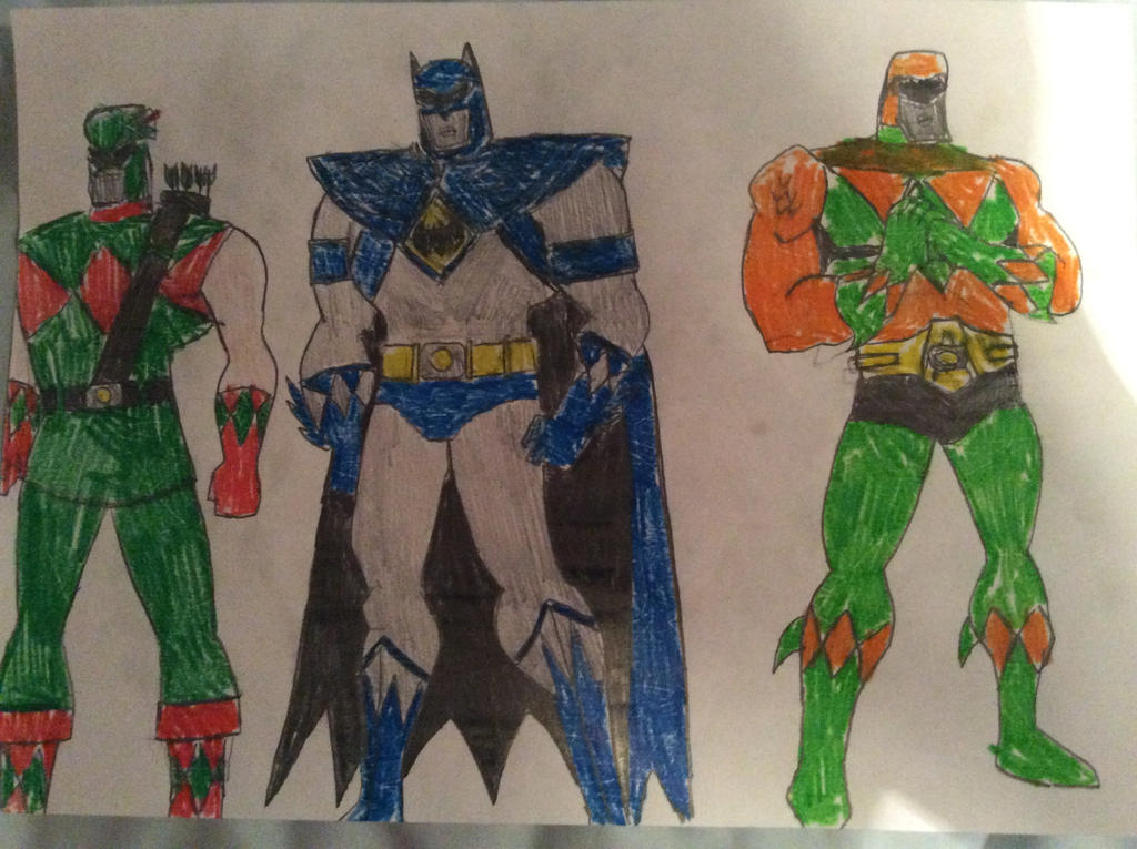 DC Heroes/Power Rangers Combo by tb86 on DeviantArt