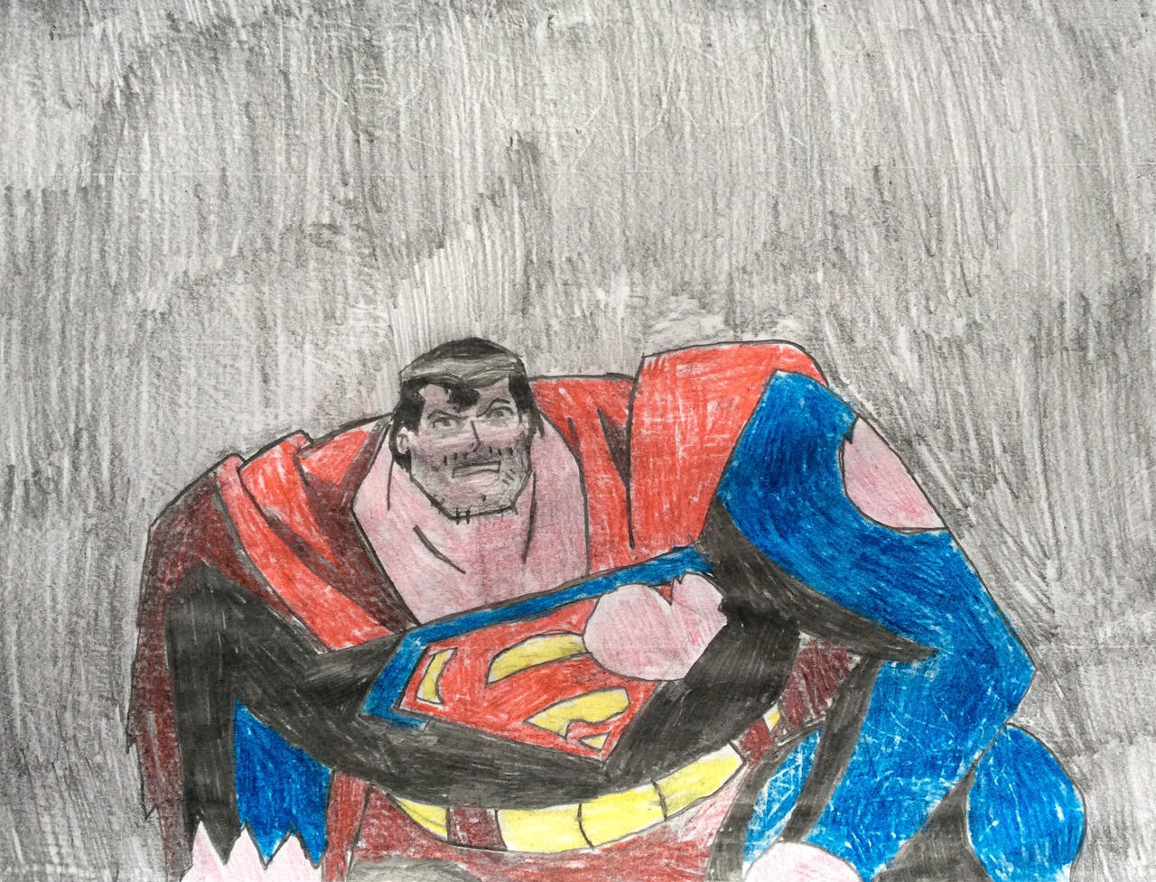 Superman Issmashed Roughed Up Superman by tb86 on DeviantArt