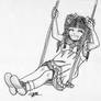 Hinako on a swing