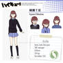 Ayase Chinatsu's visual chara sheet