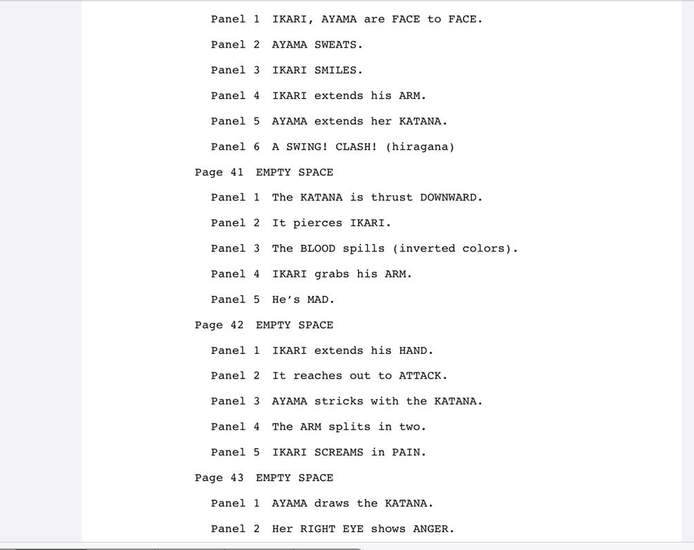 Script sample_Manga by WilliamWhoIsNotBill on DeviantArt Script sample_Manga by WilliamWhoIsNotBill on DeviantArt