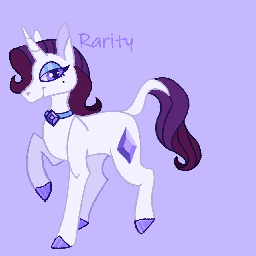 Retarded Rarity Rarity redesign by JustAJaguar on DeviantArt