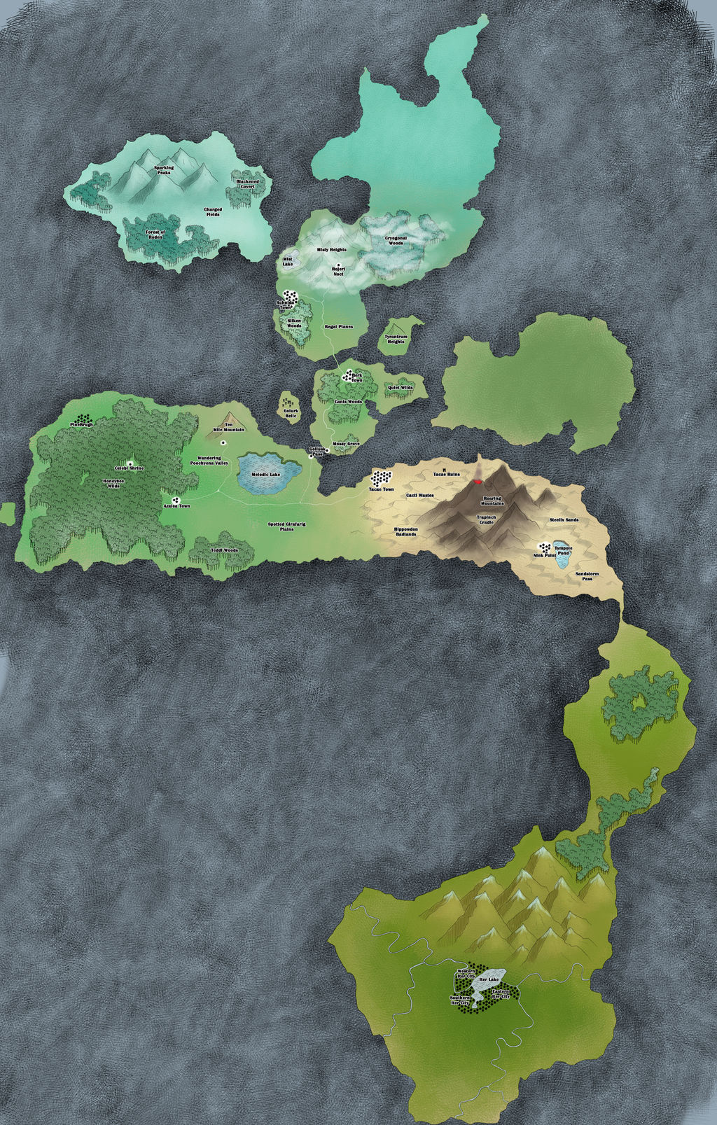 Pokemon Tabletop Adventures: Adventure Map V2 by niiohontesha on DeviantArt