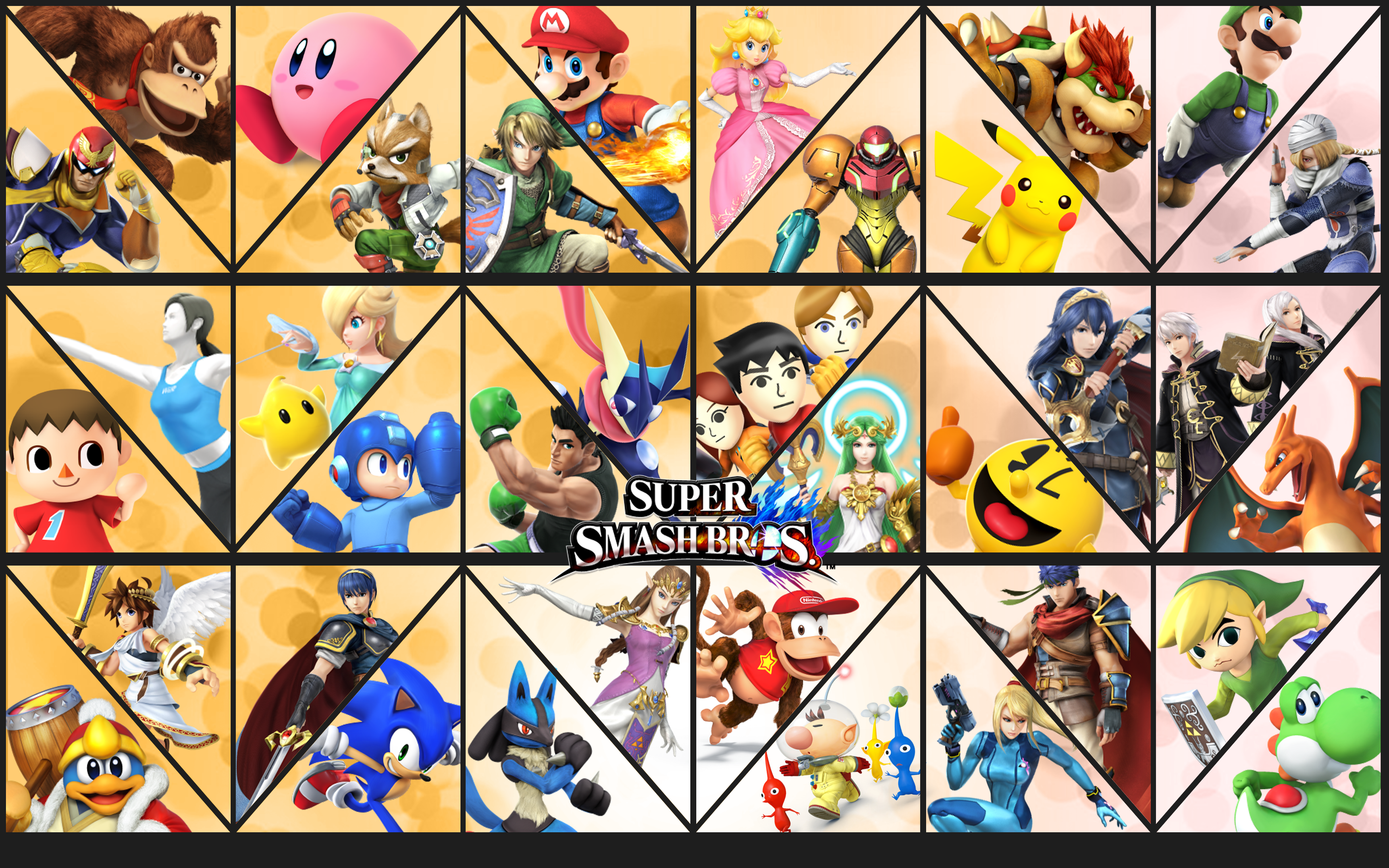 Smash Bros updated background