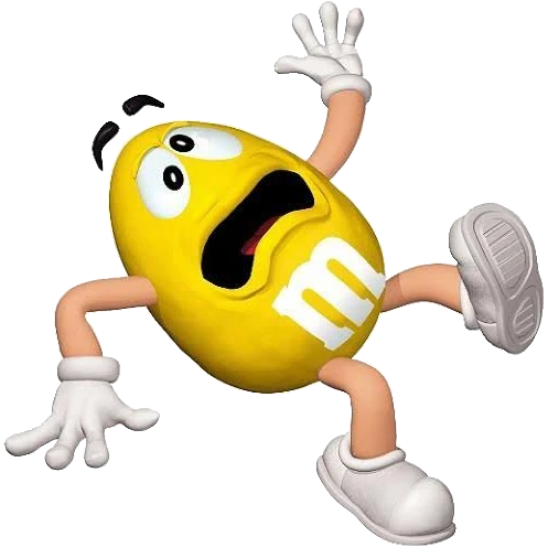 Cursed Yellow M And M by happaxgamma on DeviantArt