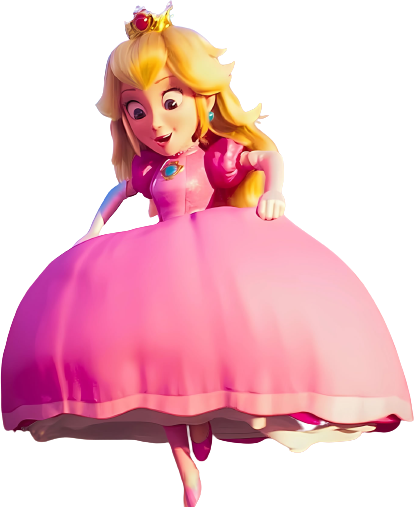 Princess Peach The Super Mario Bros Movie Png by GruYDruAmarillo on