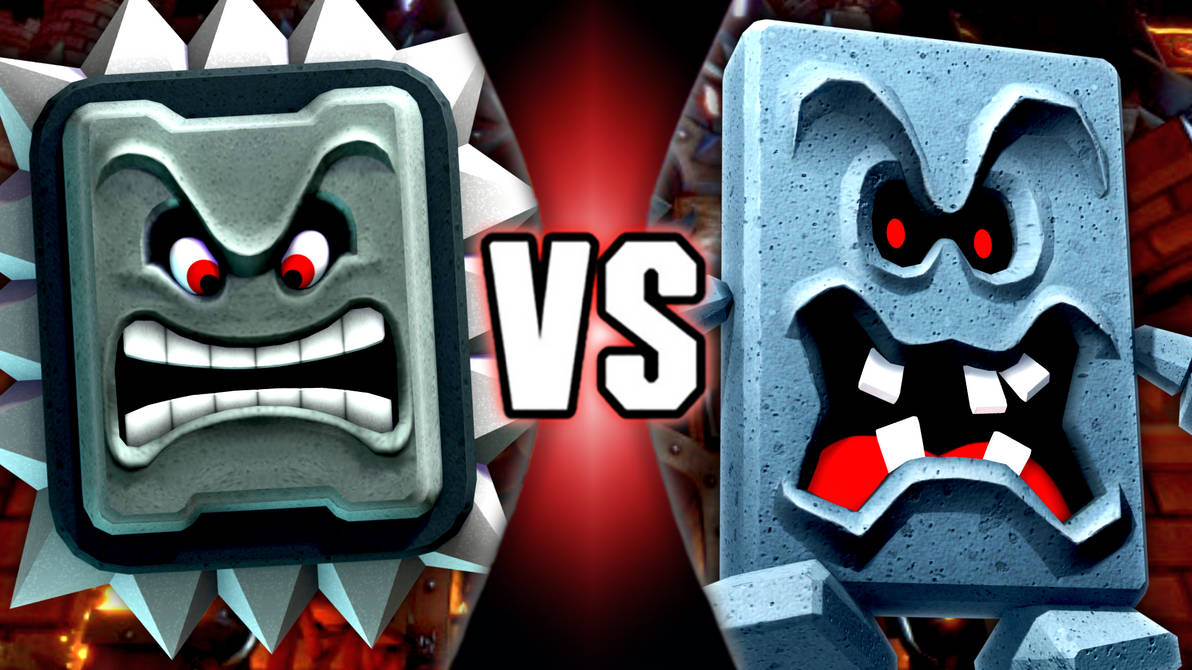 Thwomp vs Whomp by ZDogg667 on DeviantArt