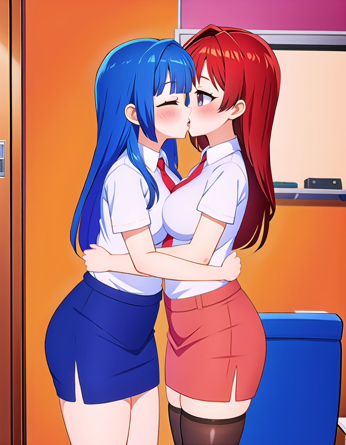 AI Art Kawaii Office Ladies Yuri 5