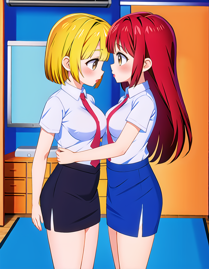 AI Art Kawaii Office Ladies Yuri 7