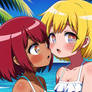 AI Art Kawaii Lesbians at the Beach 12