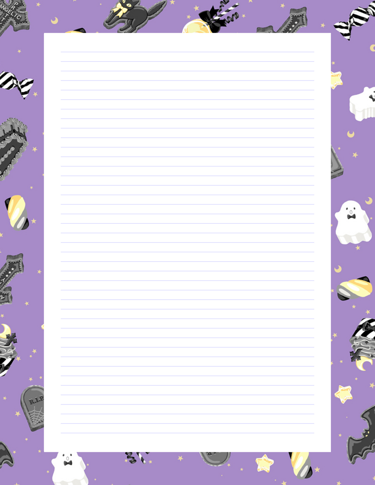 Kawaii Spoopy Journal Page