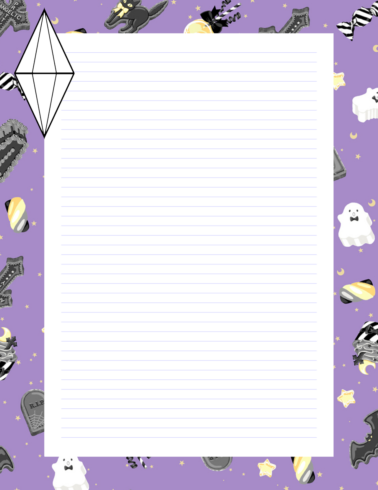 Kawaii Spoopy Journal Page Plumbob