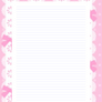 Kawaii Pink Lace Journal Page