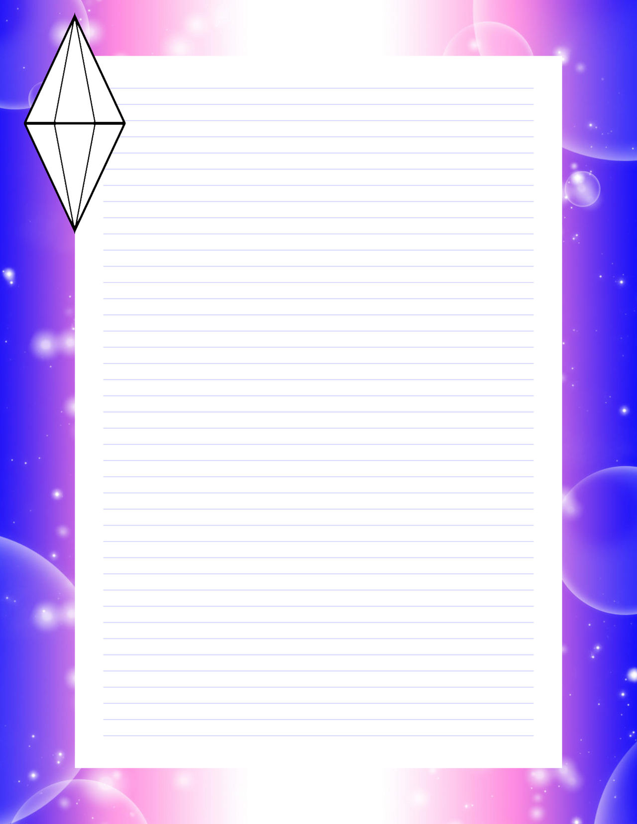 Trans Pride Plumbob Journal Page