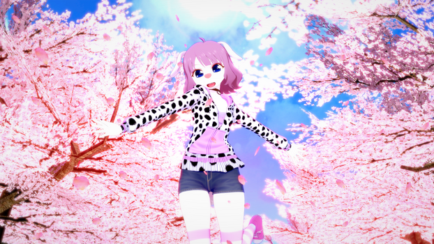 102D Oddball Playing Under Sakura