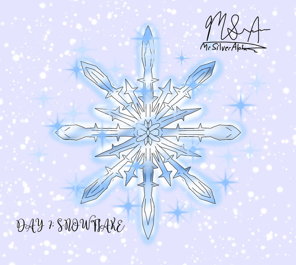 Day 7: Snowflake by MrSilverAlpha on DeviantArt