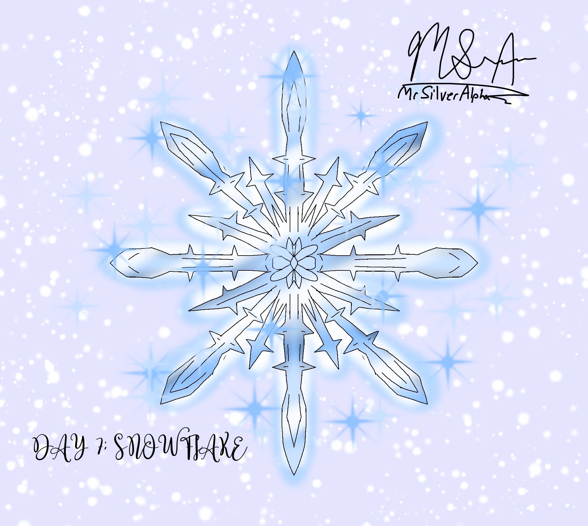 Snowflack Pattern Ova Day 7: Snowflake by MrSilverAlpha on DeviantArt
