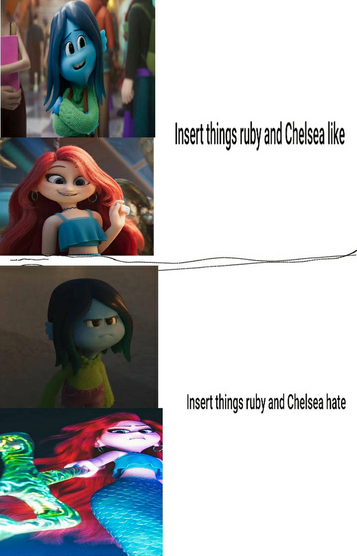Ruby and Chelsea meme template by desertstorm272 on DeviantArt