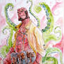 Hellboy, watercolor