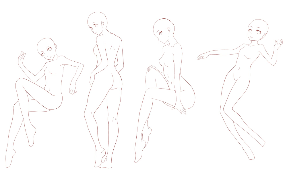 photo Pose Anime Ych Base auction ych poses closed by