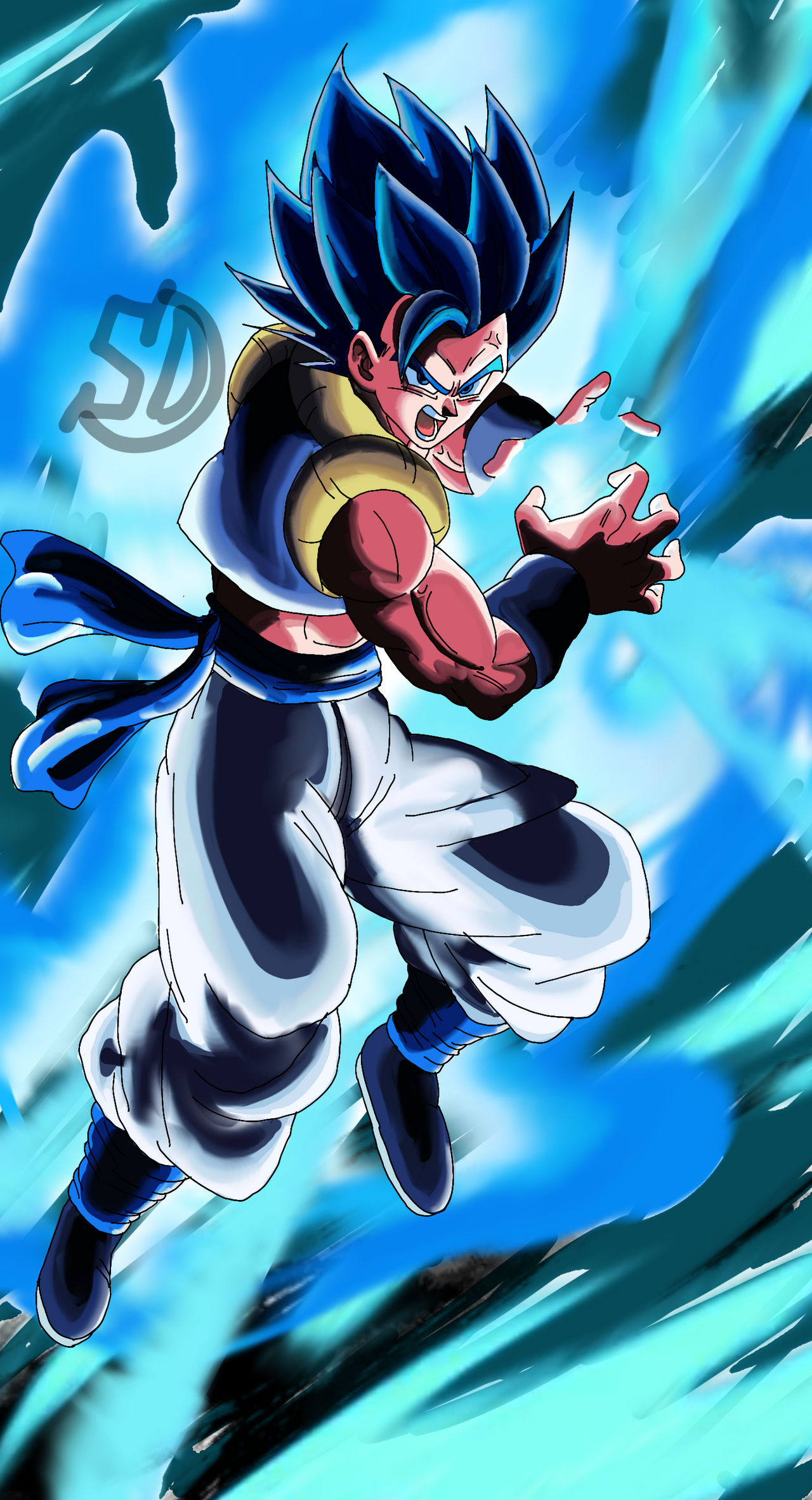 Gogeta Blue In Dragon Ball Legends Style. Let me know how is it