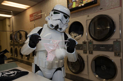 Stormtrooper doing laundry