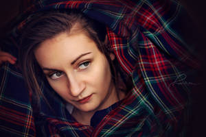 scarf - selfportrait by BlackSheep90 scarf - selfportrait by BlackSheep90