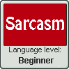 Language stamp: Sarcasm lvl beginner by Alpanu