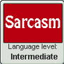 Language stamp: Sarcasm lvl intermediate