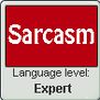 Language stamp: Sarcasm lvl expert