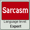 Language stamp: Sarcasm lvl expert by Alpanu