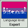 Language stamp: Bisexual Lvl Expert
