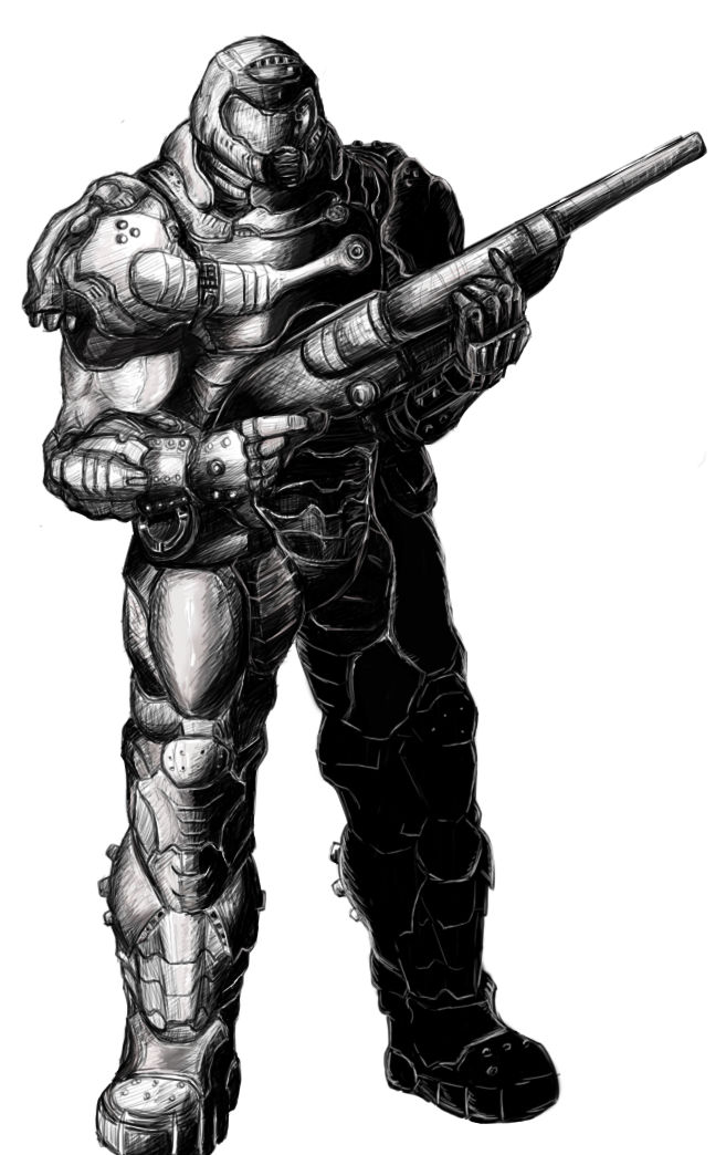Doom Slayer. by arianat on DeviantArt