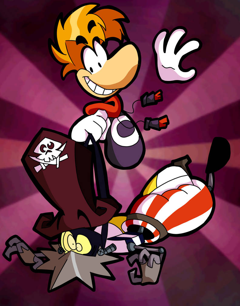 Rayman and razorbeard by spindlemin on DeviantArt