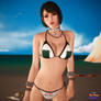Like a Dragon - Saeko at the beach
