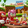 Sonic and his pals