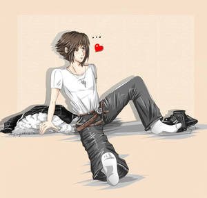 Squall socks... but he does it with cuteness! by Khaneety Squall socks... but he does it with cuteness! by Khaneety
