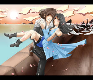 Squall and Rinoa - FF8 by Khaneety