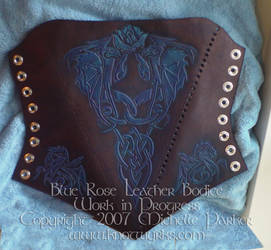 Blue Rose Bodice WIP