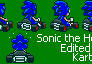 Sonic in Super Mario Kart v2